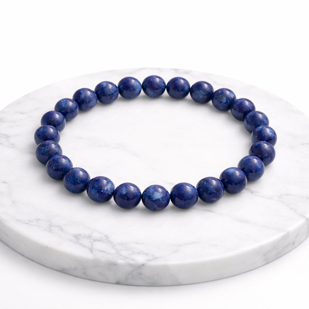 Natural Lapis Lazuli Stone Bracelet 8mm Beads Crystal Reiki Healing Jewelry